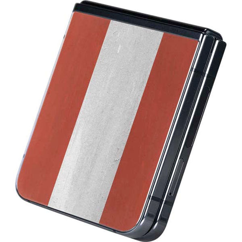Latvia Flag Distressed Galaxy Z Flip5 5G Skin